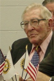 Dr. Harold Nance attending Rotary Club Meeting March 14, 2003.